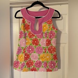 Lily Pulitzer Size 6 tank with side zipper